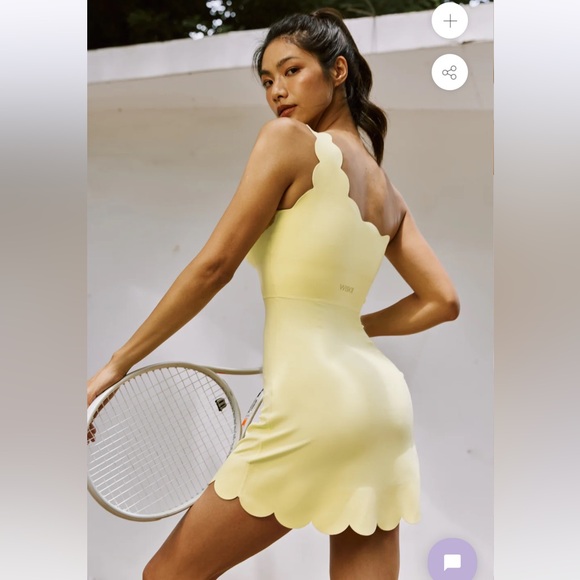 NEW WISKII One Shoulder Dynamic Dress in Lemon Size Small - Picture 4 of 9